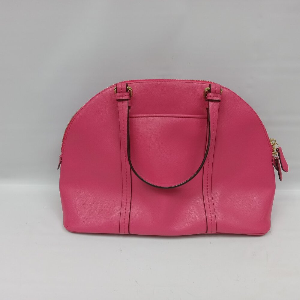 Coach Peyton Leather Cora Domed Satchel Bag M1381-F25671 - Picture 4 of 11